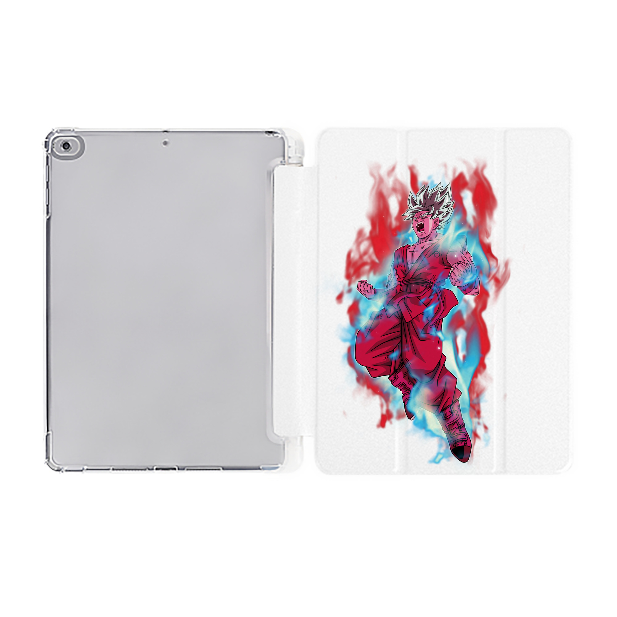 （画像用） ドラゴンボール 孫悟空（そん ごくう）Son Goku カカロット DRAGON BALL Kakarotto IPad ケース ペン収納付き 三つ折りスタンド PUレザー×シリコン 対応機種9.5/10.5/10.9インチ